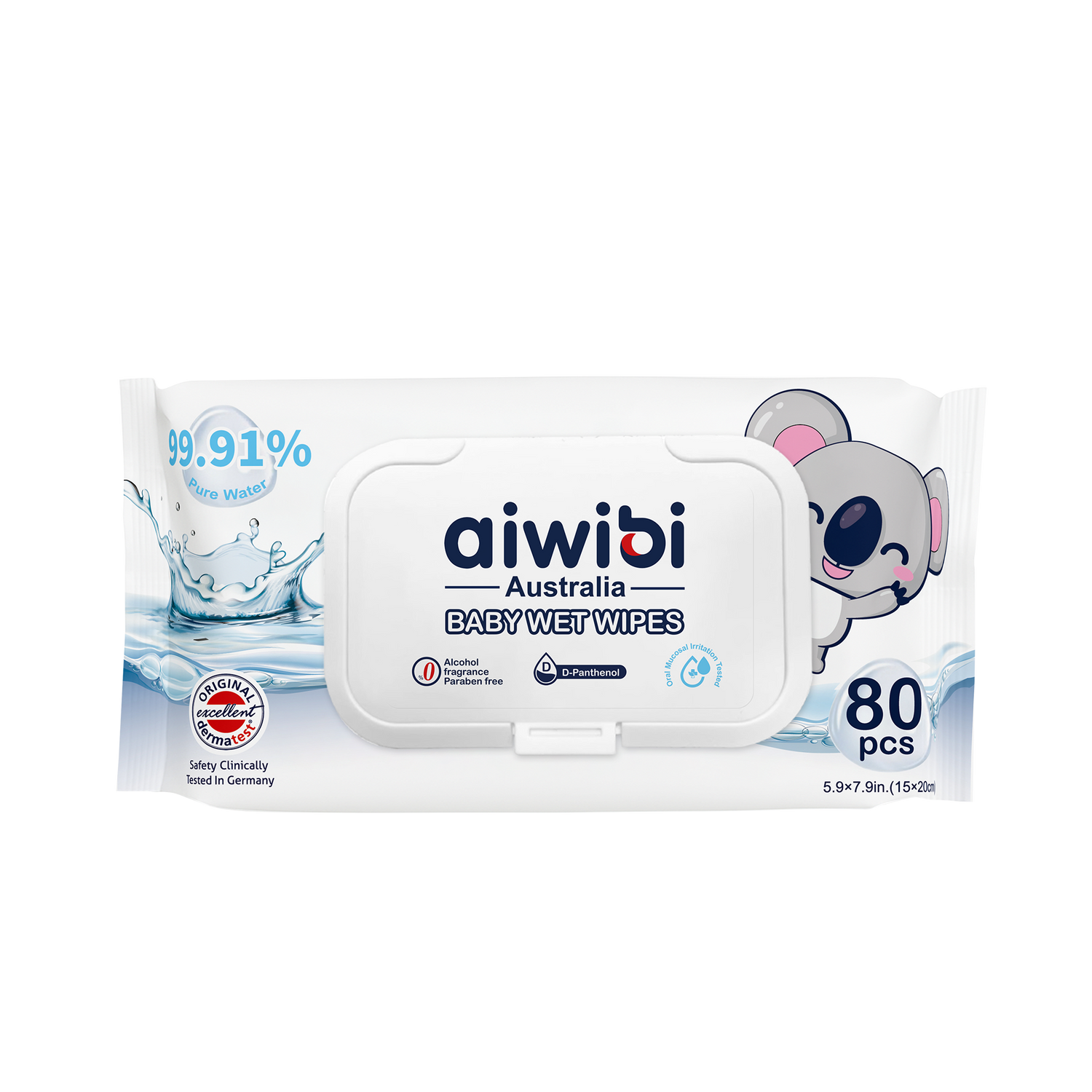 99.91% Pure Water D-Panthenol Wipes